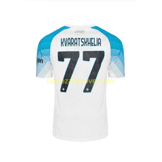Nogometni Dres Napoli Face Game Kvaratskhelia 77 Muški Domaći 2022-2023 Kratkih Rukava