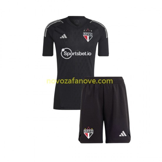 Nogometni Dres Sao Paulo Golmanski Dječji Domaći 2023-2024 Kratkih Rukava