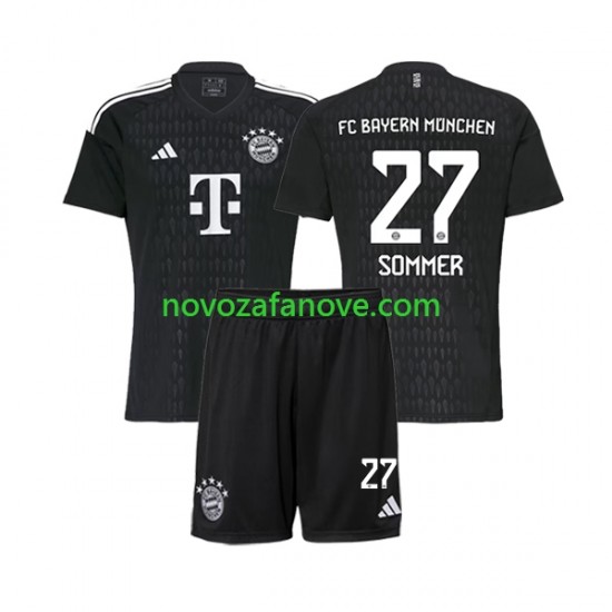 Nogometni Dres FC Bayern München Yann Sommer 27 Golmanski Dječji Domaći 2023-2024 Kratkih Rukava