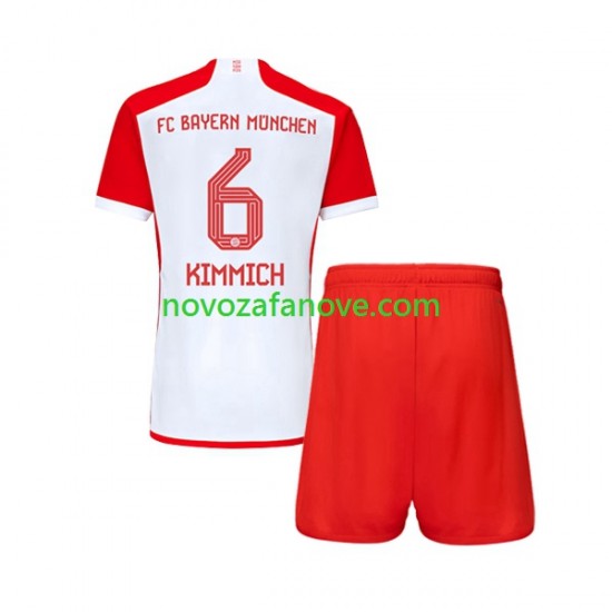 Nogometni Dres FC Bayern München Joshua Kimmich 6 Dječji Domaći 2023-2024 Kratkih Rukava