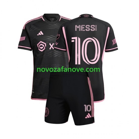 Nogometni Dres Inter Miami Lionel Messi 10 Dječji Gostujući 2023 Kratkih Rukava