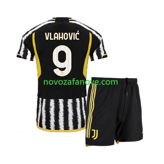 Nogometni Dres SAD Juventus Dn Vlahovic 9 Dječji Domaći 2023-2024 Kratkih Rukava