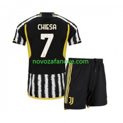 Nogometni Dres Juventus Federico Chiesa 7 Dječji Domaći 2023-2024 Kratkih Rukava