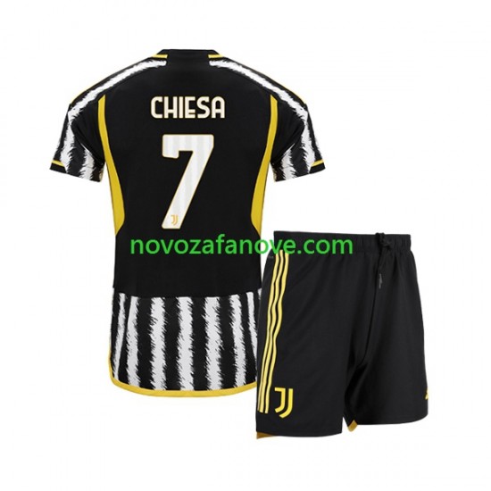 Nogometni Dres Juventus Federico Chiesa 7 Dječji Domaći 2023-2024 Kratkih Rukava