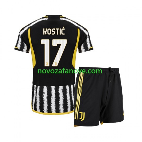 Nogometni Dres Juventus Filip Kostic 17 Dječji Domaći 2023-2024 Kratkih Rukava
