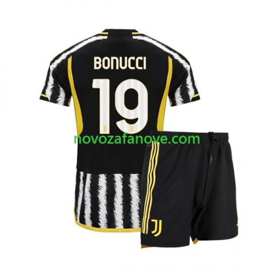 Nogometni Dres Juventus Leonardo Bonucci 19 Dječji Domaći 2023-2024 Kratkih Rukava