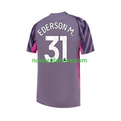Nogometni Dres Manchester City Ederson Moraes 31 Golmanski Muški Gostujući 2023-2024 Kratkih Rukava