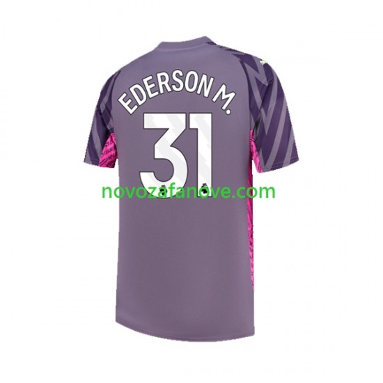 Nogometni Dres Manchester City Ederson Moraes 31 Golmanski Muški Gostujući 2023-2024 Kratkih Rukava