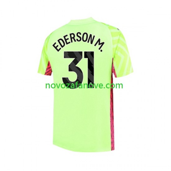 Nogometni Dres Manchester City Ederson Moraes 31 Golmanski Muški Treći 2023-2024 Kratkih Rukava