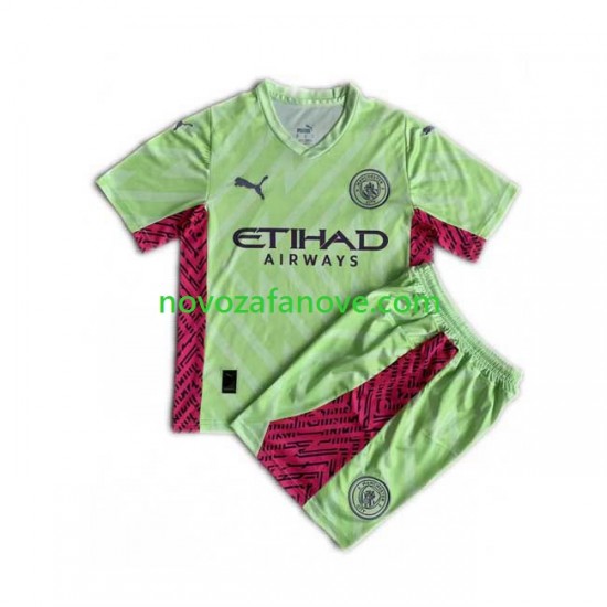 Nogometni Dres Manchester City Golmanski Dječji Treći 2023-2024 Kratkih Rukava