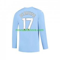 Nogometni Dres Manchester City Kevin De Bruyne 17 Muški Domaći 2023-2024 Dugim Rukavima