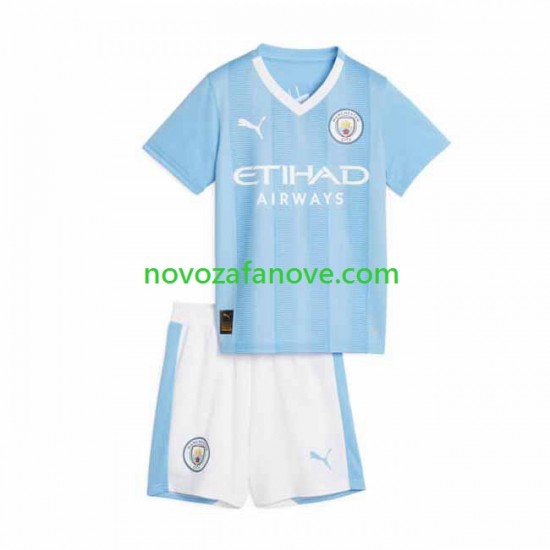 Nogometni Dres Manchester City Dječji Domaći 2023-2024 Kratkih Rukava