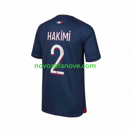 Nogometni Dres Paris Saint-Germain Hakimi 2 Muški Domaći 2023-2024 Kratkih Rukava