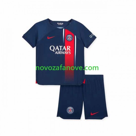 Nogometni Dres Paris Saint-Germain Dječji Domaći 2023-2024 Kratkih Rukava
