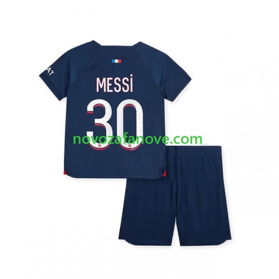 Nogometni Dres Paris Saint-Germain Lionel Messi 30 Dječji Domaći 2023-2024 Kratkih Rukava