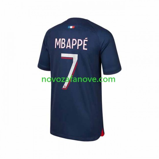 Nogometni Dres Paris Saint-Germain Mbappé 7 Muški Domaći 2023-2024 Kratkih Rukava