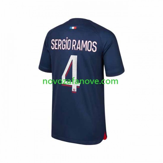 Nogometni Dres Paris Saint-Germain Sergio Ramos 4 Muški Domaći 2023-2024 Kratkih Rukava
