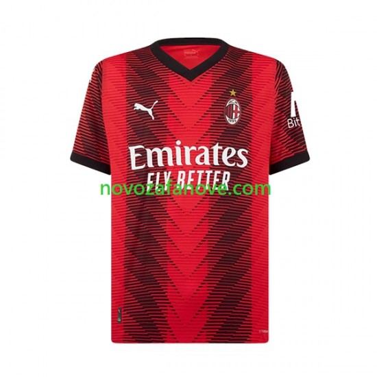 Nogometni Dres AC Milan Rafael Leao 10 Dječji Domaći 2023-2024 Kratkih Rukava