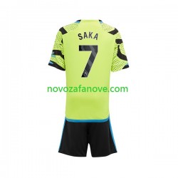Nogometni Dres Arsenal Saka 7 Dječji Gostujući 2023-2024 Kratkih Rukava