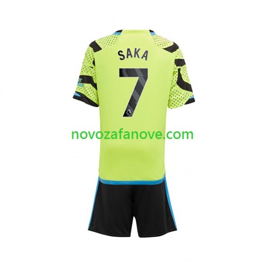 Nogometni Dres Arsenal Saka 7 Dječji Gostujući 2023-2024 Kratkih Rukava