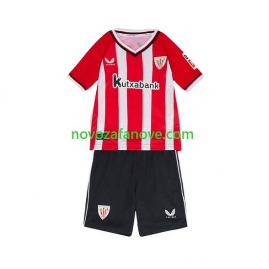 Nogometni Dres Athletic Bilbao Dječji Domaći 2023-2024 Kratkih Rukava