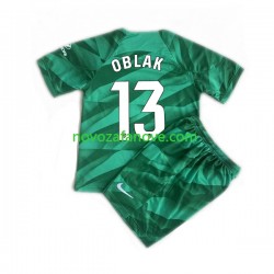 Nogometni Dres Atlético Madrid JAN OBLAK 13 Golmanski Dječji Gostujući 2023-2024 Kratkih Rukava