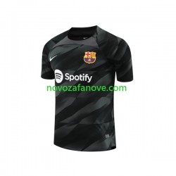 Nogometni Dres FC Barcelona Golmanski Muški Gostujući 2023-2024 Kratkih Rukava