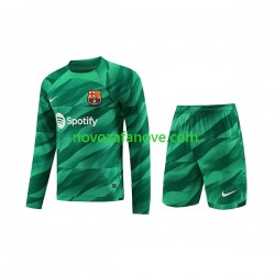 Nogometni Dres FC Barcelona Golmanski Dječji Domaći 2023-2024 Dugim Rukavima