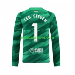 Nogometni Dres FC Barcelona Ter Stegen 1 Golmanski Muški Domaći 2023-2024 Dugim Rukavima