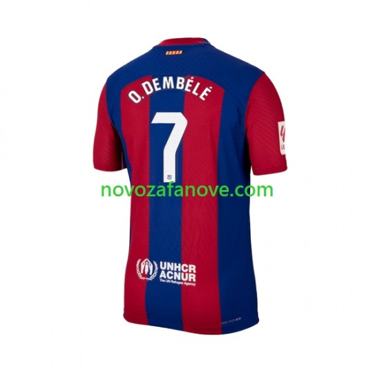 Nogometni Dres FC Barcelona Ousmane Dembele 7 Muški Domaći 2023-2024 Kratkih Rukava