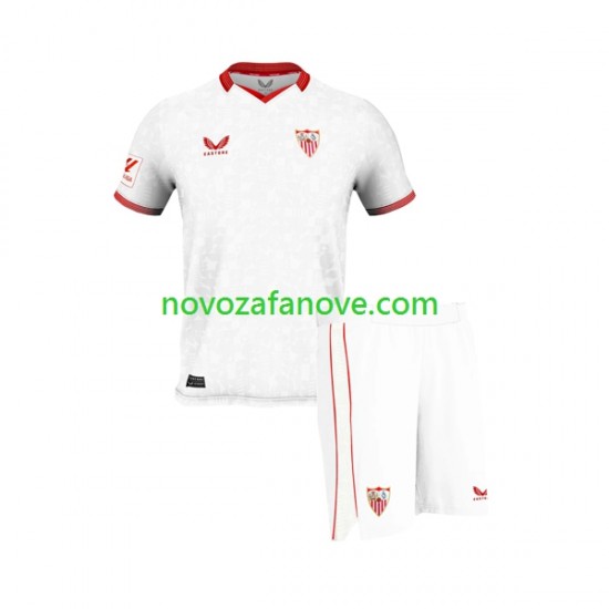 Nogometni Dres Sevilla FC Dječji Domaći 2023-2024 Kratkih Rukava