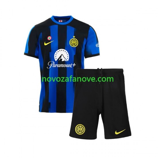 Nogometni Dres Inter Milan Dječji Domaći 2023-2024 Kratkih Rukava