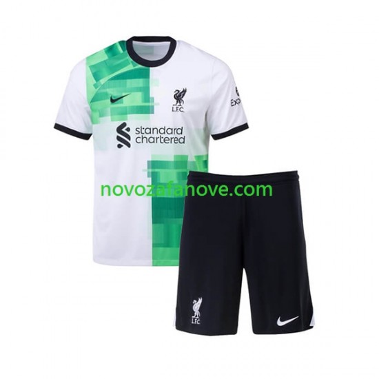 Nogometni Dres Liverpool Dječji Gostujući 2023-2024 Kratkih Rukava