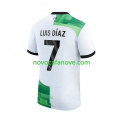 Nogometni Dres Liverpool Luis Diaz 7 Muški Gostujući 2023-2024 Kratkih Rukava
