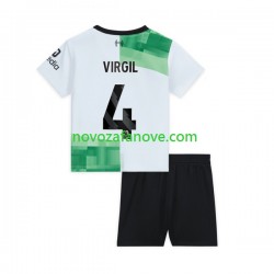 Nogometni Dres Liverpool Virgil van Dijk 4 Dječji Gostujući 2023-2024 Kratkih Rukava