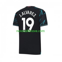 Nogometni Dres Manchester City Julian Alvarez 19 Muški Treći 2023-2024 Kratkih Rukava