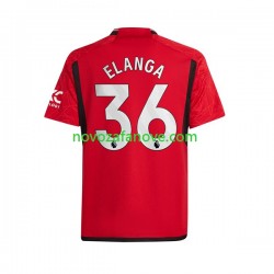 Nogometni Dres Manchester United Anthony Elanga 36 Muški Domaći 2023-2024 Kratkih Rukava