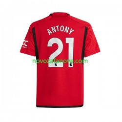 Nogometni Dres Manchester United Antony Matheus 21 Muški Domaći 2023-2024 Kratkih Rukava
