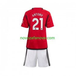 Nogometni Dres Manchester United Antony Matheus 21 Dječji Domaći 2023-2024 Kratkih Rukava