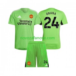 Nogometni Dres Manchester United Andre Onana 24 Golmanski Dječji Domaći 2023-2024 Kratkih Rukava