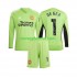 Nogometni Dres Manchester United De Gea 1 Golmanski Dječji Domaći 2023-2024 Dugim Rukavima