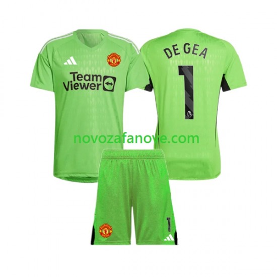 Nogometni Dres Manchester United De Gea 1 Golmanski Dječji Domaći 2023-2024 Kratkih Rukava