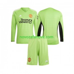 Nogometni Dres Manchester United Golmanski Dječji Domaći 2023-2024 Dugim Rukavima
