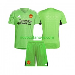Nogometni Dres Manchester United Golmanski Dječji Domaći 2023-2024 Kratkih Rukava