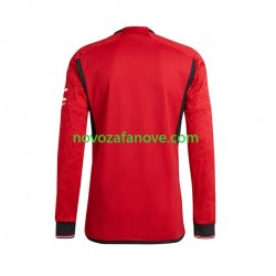 Nogometni Dres Manchester United Muški Domaći 2023-2024 Dugim Rukavima