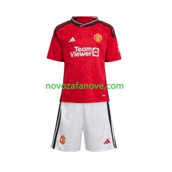 Nogometni Dres Manchester United Dječji Domaći 2023-2024 Kratkih Rukava