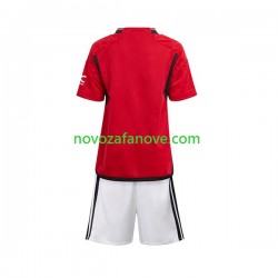 Nogometni Dres Manchester United Dječji Domaći 2023-2024 Kratkih Rukava