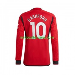 Nogometni Dres Manchester United Marcus Rashford 10 Muški Domaći 2023-2024 Dugim Rukavima