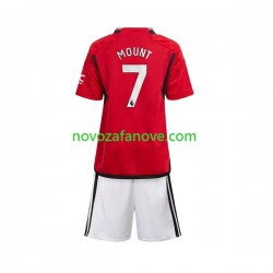Nogometni Dres Manchester United Mount 7 Dječji Domaći 2023-2024 Kratkih Rukava