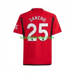 Nogometni Dres Manchester United Sancho 25 Muški Domaći 2023-2024 Kratkih Rukava